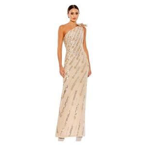 Mac Duggal 93739 Embellished Floral One Shoulder Gown